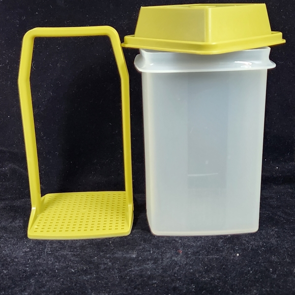 Vintage Tupperware Pickle Dipper Strainer Keeper Avocado Green #1560 Pickles - Picture 5 of 10